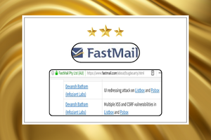 FastMail Acknowledgement 